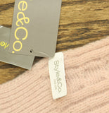 Style & Co. Womens Solid Cable Knit Scarf SC9542505 Blush Pink