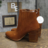 Aqua College Women's Remi Waterproof Booties B6585 Camel Brown 8M