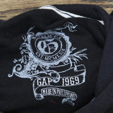Gap Womens Vintage 2007 Full Zip Fleece Hooded Hoodie 1667b8bd959195 Black L