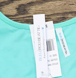 Bleu Rod Beattie Pique Ole Tank One-Piece Swimsuit Tahiti Teal Blue Green 12
