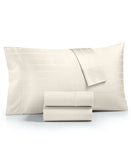 Charter Club Cool Hygro Cotton 400-TC 4-Piece Sheet Set Ivory Off White Queen