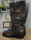 Wild Fable Womens Rebel Tall Moto Buckle Boots 90366583 Brown 7.5M
