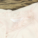 LC Lauren Conrad Womens Button Up Woven Babydoll Blouse Shirt Top Pink 1X
