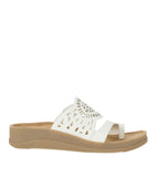 Baretraps Womens Flora Slide Slip On Sandals BT31203 White 6M