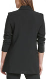 DKNY Womens Faux Double-Breasted Blazer Jacket UG2J7386 Black 6