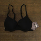 Auden Womens Luxe Stretch Comfort Wire Demi Adjustable Bra 94266713 Black 34B