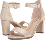 Lifestride Womens Averly Heeled Sandal G4913S5 Platino Gold 9.5W