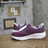 S Sport By Skechers Prancie Step-Ins Low Top Sneakers Burgundy Purple 7.5M