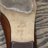 Via Spiga Womens Vintage Pointed Loafer Dress Shoes 1673d18ececb49 Brown 6B