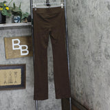 Wild Fable Womens High-Waisted Ribbed Flare Leggings 90903157 Dark Brown XS