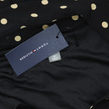 Tommy Hilfiger Womens Dress Fit and Flare Knit Belted Black / Ginseng 12