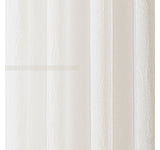 Regal Home Solid Grommet Top Sheer Single Curtain Panel Ivory Off White 50x95