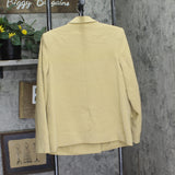 A New Day Signature Crepe Slim Fit Blazer Jacket 92994546 Tan Brown M