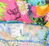 Bar III Womens Tiered Printed Ruffle Cover Up Dress MBSZ24834 Multi Blue XS