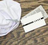 DKNY Sport Womens Lightweight Super Soft Pullover Sweatshirt White S