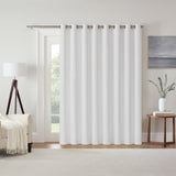 Eclipse Extra Wide Grommet Curtain Panel Kendall White 100x84