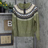 Tommy Hilfiger Women's Half-Snowflake Raglan Sweater J2XS0789