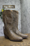 Universal Thread Reed Western Block Heel Boots 94822710 Weather Brown 10M