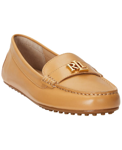 Lauren Ralph Lauren Womens Barnsbury Flat Driving Loafers Brown 10M