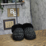 Style & Co Rayaa Quilted Faux Fur Slippers 10021612600 Black Beauty 5M