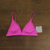 Shade & Shore Womens Ribbed Triangle Bikini Top 94443819 Purple M