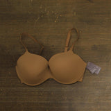 Auden Womens Luxe Stretch Comfort Wire Demi Bra 94266752 Caramel Brown 36DD