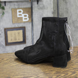 A New Day Womens Celaena Boots Block Heel Mesh 94568455 Black 6.5M