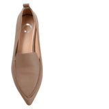 Journee Collection Womens Faux Wood Block Heel Maggs Loafers Taupe Brown 7.5M