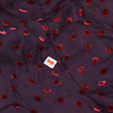 Taylor Women's  Velvet-Dot Shift Dress 9915M Burgundy Red 8