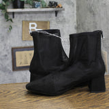 A New Day Womens Celaena Boots Mesh Faux Suede Booties 94568462 Black 10M