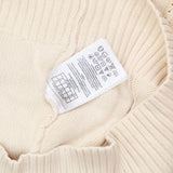 Guess Womens Cable Knit Off the Shoulder Scoop Neck Sweater Cream Off White S