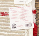 Avanti Home Joy Holiday Christmas Plush Bath Rug Red / White 20x30