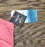 Swim Solutions Womens Textured Tie-Front Swimdress One Piece Guava Pink 18