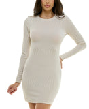B. Darlin Juniors Long Sleeve Bodycon Dress X23AT42E Off White L