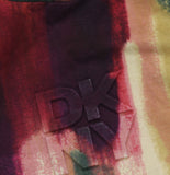 DKNY Abstract-Print Logo T-Shirt P5EHXWNA June Brush Stroke Red M
