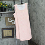 Charter Club Womens Floral Tank Sleep Shirt 100181258MS Gingham Coral Orange XS