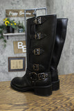 Wild Fable Womens Rebel Tall Moto Buckle Boots 90366583 Black 5.5M
