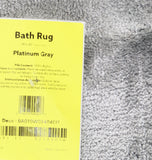 Garland Rug Traditional Nylon Washable Bath Rug DEC-2440 Platinum Gray 24x40