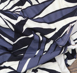 Anne Cole Swimsuit Plus Size Printed Surplice Swim Dress Black / White 18W