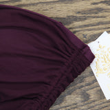 Becca Womens Muse Mixed-Media Bandeau Tankini Top 733557 Aubergine Purple L