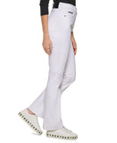 Dkny Jeans White Denim Pocketed Zippered Flare Slim High Waist Jeans E2RK2756