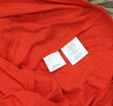 Nine West Womens Drapey Cold-Shoulder Top Red XL