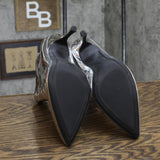 A New Day Women's Shandra Ankle Boots 89008906 Silver Gray 7M