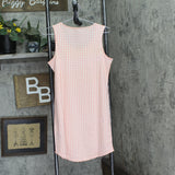 Charter Club Womens Floral Tank Sleep Shirt 100181258MS Gingham Coral Orange XS