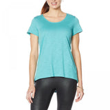 G By Giuliana Womens Hi-Low T-Shirt Tee 732079 Turquoise Blue XS
