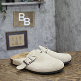 Goodfellow & Co Mens Suede Flat Oswald Clogs 94504660 Taupe Brown 7
