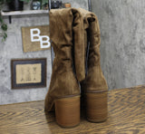 Universal Thread Womens Faux Suede Junie Tall Boots 90975015 Taupe Brown 8.5M