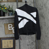 Reebok Womens Banded Track Jacket IT5643 Black / White S