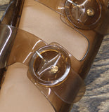 Shade & Shore Womens Gemma Jelly Sandals 94748344 Tan Brown 9M