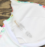 Raisins Juniors Vibras Floral-Print Underwire Bikini Top Swim White Multi S